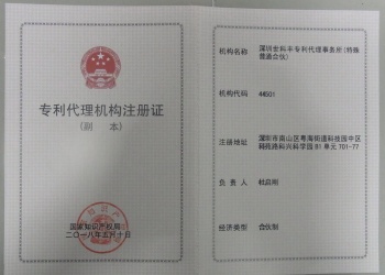 国家专利局、商标局批准成立